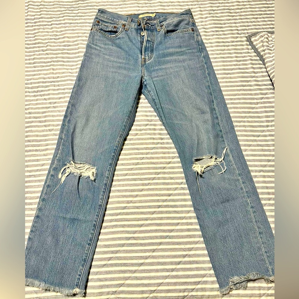 Levi Wedgie Straight Jeans